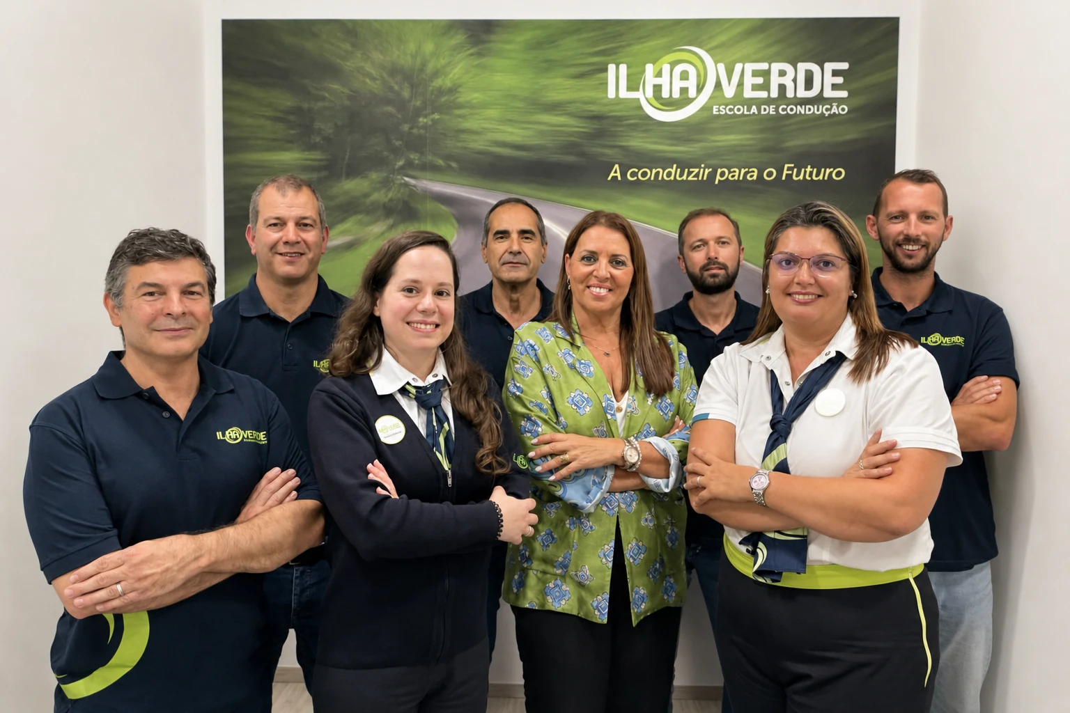 Equipa da Escola de Condução Ilha Verde em Ponta Delgada